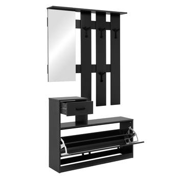 Predsieňová stena GENYA antracitová 1