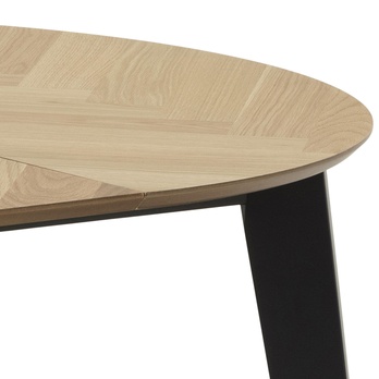 Jedálenský stôl GEORGETOWN matný dub/matná čierna 5