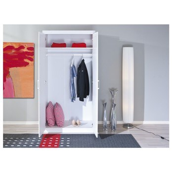 Šatníková skriňa GERALDINE biela 3