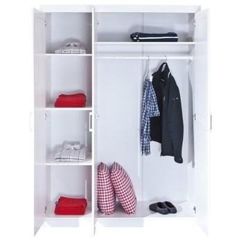 Šatníková skriňa GERALDINE biela 2