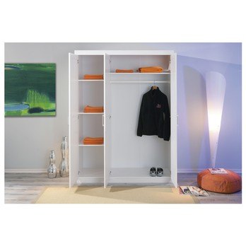 Šatníková skriňa GERALDINE biela 6