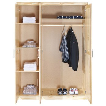 Šatníková skriňa GERALDINE prírodná 2