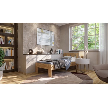 Posteľ GERDA I buk, 100x200 cm 1