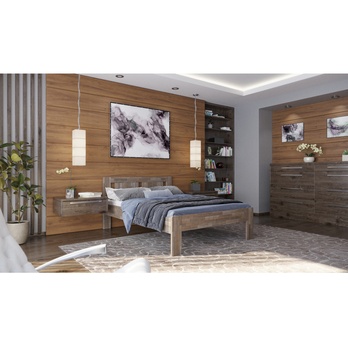 Posteľ GERDA I buk/sivá, 120x200 cm 1