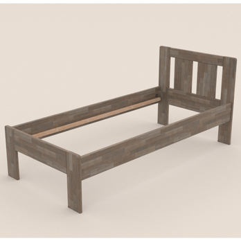 Posteľ GERDA I buk/sivá, 100x200 cm 2