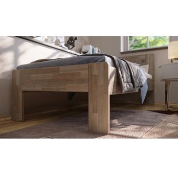 Posteľ GERDA I buk/sivá, 100x200 cm 4