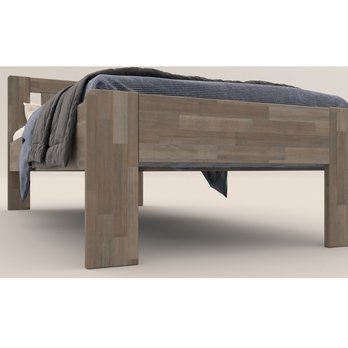 Posteľ GERDA I buk/sivá, 100x200 cm 6