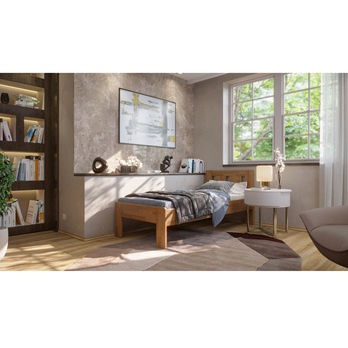 Posteľ GERDA I dub/svetlý orech, 100x200 cm 1