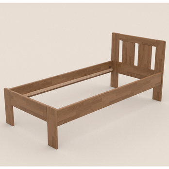 Posteľ GERDA I dub/svetlý orech, 100x200 cm 2