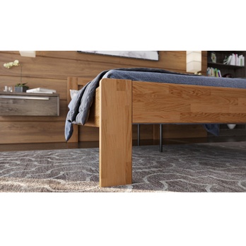 Posteľ GERDA I dub/svetlý orech, 120x200 cm 2