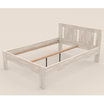 Posteľ GERDA II buk/biela, 140x200 cm 2