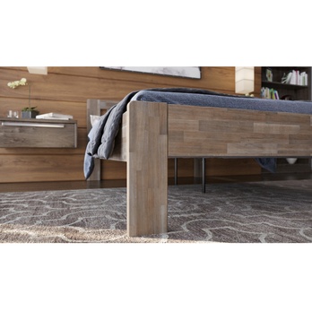 Posteľ GERDA II buk/sivá, 140x200 cm 3