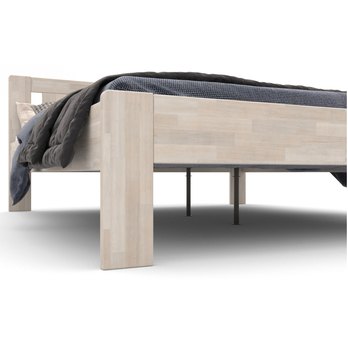 Posteľ GERDA II buk/biela, 160x200 cm 4