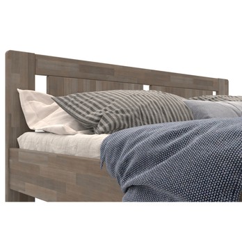 Posteľ GERDA II buk/sivá, 160x200 cm 3