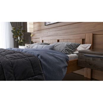 Posteľ GERDA II dub/svetlý orech, 160x200 cm 4