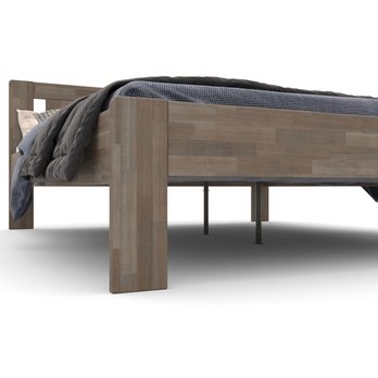 Posteľ GERDA II buk/sivá, 180x200 cm 3