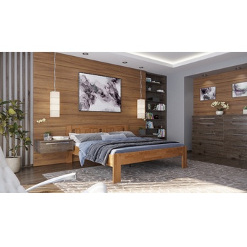 Posteľ GERDA II dub/svetlý orech, 180x200 cm 1