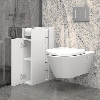 Skrinka na toaletný papier GERONIMO biela 3