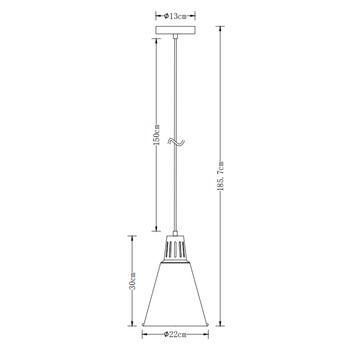 Závesné svietidlo GIANNI čierna/zlatá 2