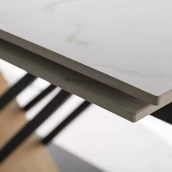 Jedálenský stôl GINISAS biela/dub, šírka 180 cm 3