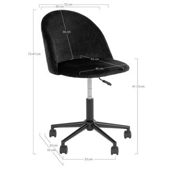 Kancelárska stolička GINIVI čierna 6