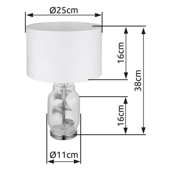 Stolná lampa GINKO biela 6