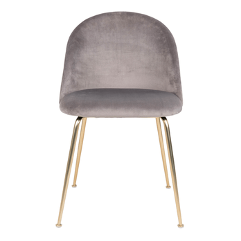 Jedálenská stolička GINUVI sivá/zlatá 2