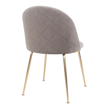 Jedálenská stolička GINUVI sivá/zlatá 4