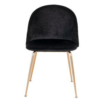 Jedálenská stolička GINUVI čierna/zlatá 1