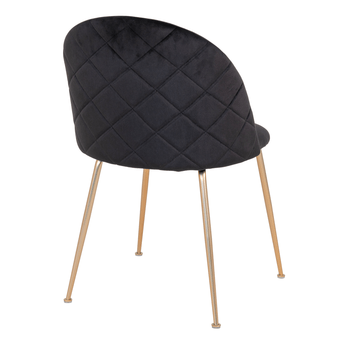 Jedálenská stolička GINUVI čierna/zlatá 3