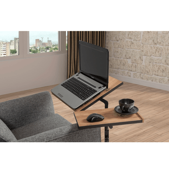 Stôl na notebook GLEN borovica atlantic/čierna 6