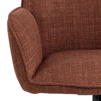 Jedálenská stolička GLENDA oranžová/čierna 6