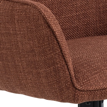 Jedálenská stolička GLENDA oranžová/čierna 7