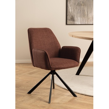 Jedálenská stolička GLENDA oranžová/čierna 10