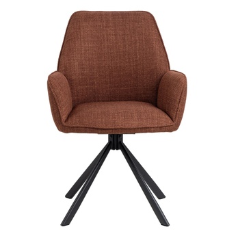 Jedálenská stolička GLENDA oranžová/čierna 2