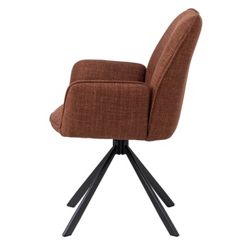 Jedálenská stolička GLENDA oranžová/čierna 3