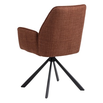 Jedálenská stolička GLENDA oranžová/čierna 4