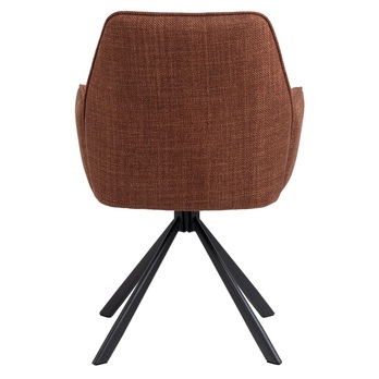 Jedálenská stolička GLENDA oranžová/čierna 5