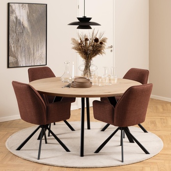 Jedálenská stolička GLENDA oranžová/čierna 1