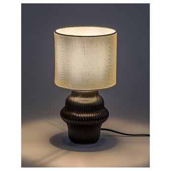 Stolná lampa GLIMO čierna/biela 1