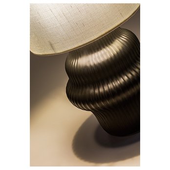 Stolná lampa GLIMO čierna/biela 2