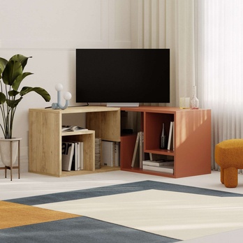 TV stolík GLIS dub/škoricová 3