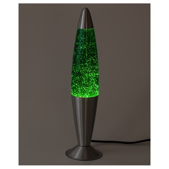 **Lávová lampa** GLITTER 2 zelená/strieborná 2