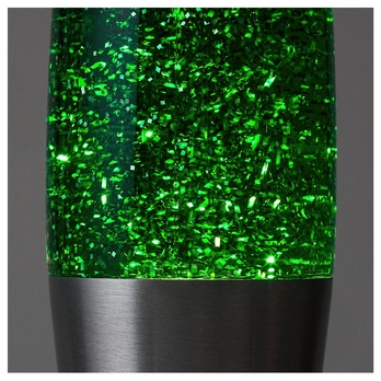 **Lávová lampa** GLITTER 2 zelená/strieborná 3