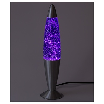 **Lávová lampa** GLITTER 2 fialová/strieborná 2
