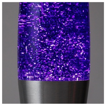 **Lávová lampa** GLITTER 2 fialová/strieborná 3