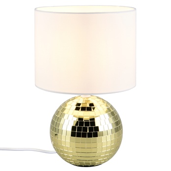 Stolná lampa GLITZA biela/zlatá 2