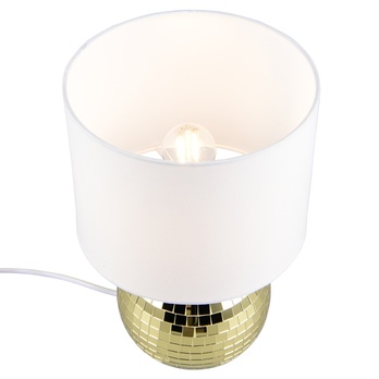 Stolná lampa GLITZA biela/zlatá 4