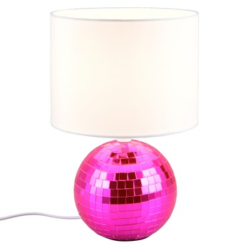 Stolná lampa GLITZA biela/ružová 2