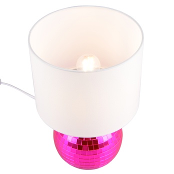 Stolná lampa GLITZA biela/ružová 4